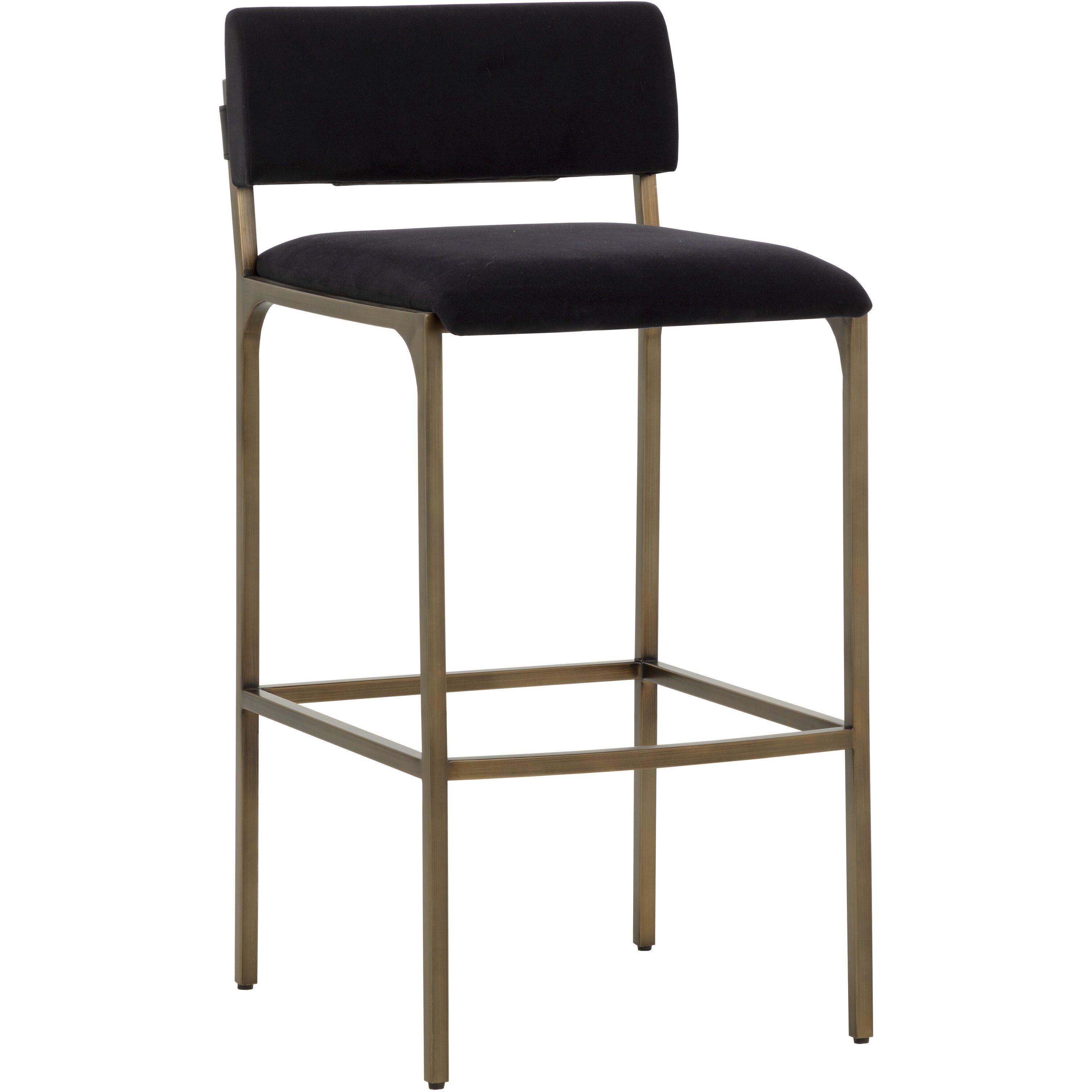 Mori 38.5 inch Abbington Black Barstool